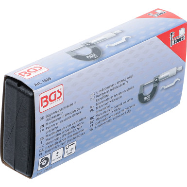 BGS Bügelmessschraube Genauigkeit 0,01 mm 0 - 25 mm 1935 BGS Bügelmessschraube Genauigkeit 0,01 mm 0 - 25 mm 1935