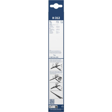 Bosch Wischerblatt H312 3397011678 Bosch Wischerblatt H312 3397011678