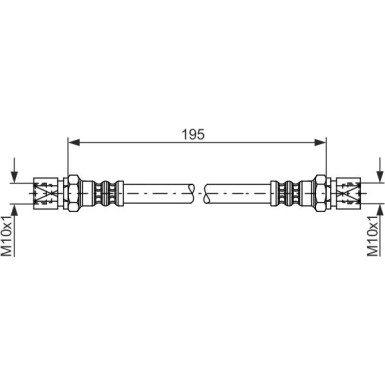 Bremsschlauch CHEVROLET,OPEL 1987476030
