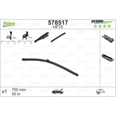 VALEO HydroConnect Front LHD 75cm 578517 VALEO HydroConnect Front LHD 75cm 578517