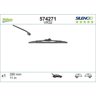 VM32 VALEO Silencio Heckwischer 574271 VM32 VALEO Silencio Heckwischer 574271