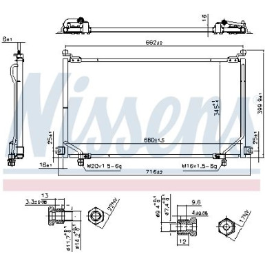 Kondensator PKW NISSAN Terrano 93-02 94863