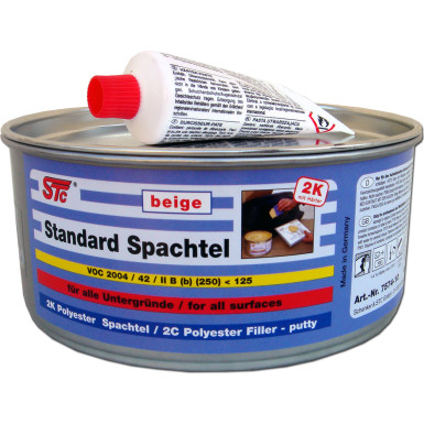 STC Standard Spachtel beige (2K Basis- und Füllspachtel) Dose 1kg | 757410 STC Standard Spachtel beige (2K Basis- und Füllspachtel) Dose 1kg | 757410