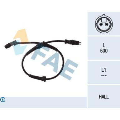 FAE Sensor, Raddrehzahl 78099 FAE Sensor, Raddrehzahl 78099