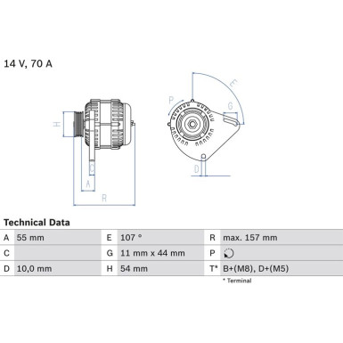 Lichtmaschine 0 986 080 490