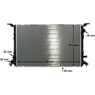 Kühler, Motorkühlung BEHR Premium Line CR 1023 000P