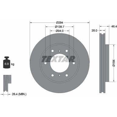 Bremsscheibe PRO+ 92180205