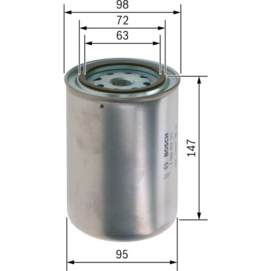 Kraftstofffilter F 026 402 151 Kraftstofffilter F 026 402 151