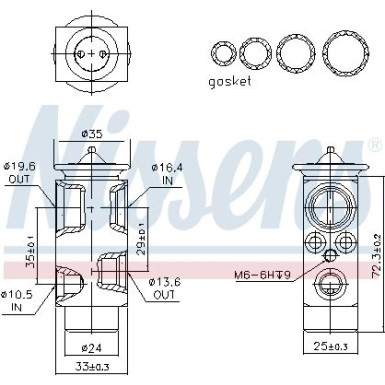 NISSENS Ventil 999348 NISSENS Ventil 999348