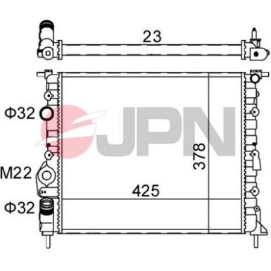 JPN Kühler, Motorkühlung 60C9043-JPN JPN Kühler, Motorkühlung 60C9043-JPN