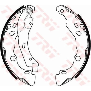 72 461 026 Bremsbacken GS8455 72 461 026 Bremsbacken GS8455