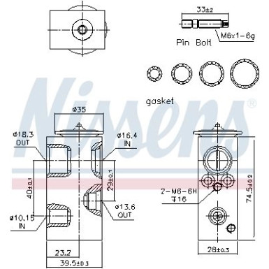 Expansionsventil Fiat Panda 12 FIRST FIT 999342