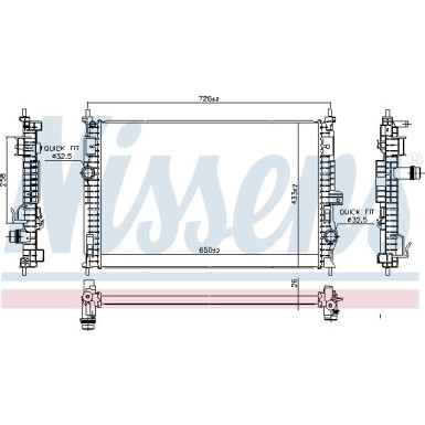 Wasserkühler PKW 606342 Wasserkühler PKW 606342