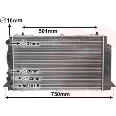 VAN WEZEL Kühler, Motorkühlung 03002089 VAN WEZEL Kühler, Motorkühlung 03002089