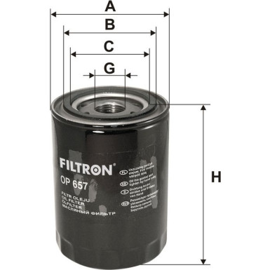 FILTRON Ölfilter OP 657 FILTRON Ölfilter OP 657