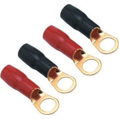 Phonocar Ringkabelschuh für 10 mm² Kabel mit 8 mm Loch 2x Plus 2x Minus 042132