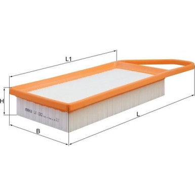 MAHLE Luftfilter LX 1282