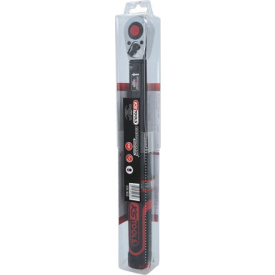 KS TOOLS ERGOTORQUE®Präzisions-Drehmomentschlüssel mit umschaltbarem Ratschenkopf 516.1522