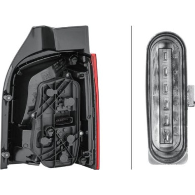 HECKLEUCHTE L 12 V HELLA VW TRANSPORTER T5 10,09-3,15 2SK 010 318-091