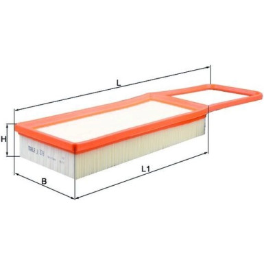 MAHLE Luftfilter LX 3249
