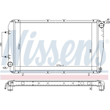 Wasserkühler PKW SUBARU LEGACY TURBO 90-92 FIRST FIT 641111