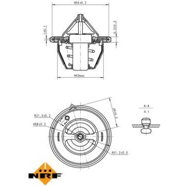 Thermostat, Kühlmittel EASY FIT 725196