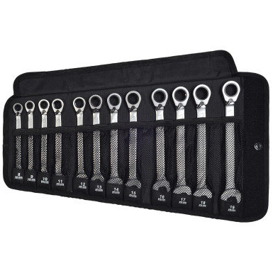 SW-Stahl Ringratschenschlüsselsatz 12-teilig, umschaltbar, 8-19 mm 03520L SW-Stahl Ringratschenschlüsselsatz 12-teilig, umschaltbar, 8-19 mm 03520L
