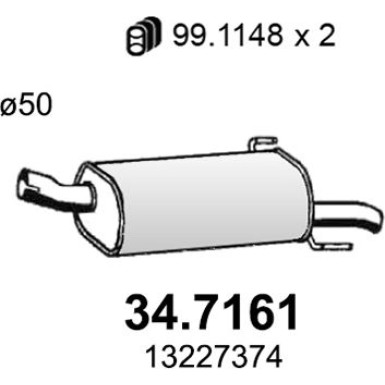 Endschalldämpfer 34.7161