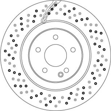 15 481 203 Bremsscheibe VA MERCEDES SL 98-01 TRW SINGLE DF6741S