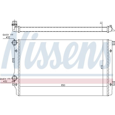 Wasserkühler PKW VW Golf V,Touran,AUDI A3,SEATAltea FIRST FIT 65280A