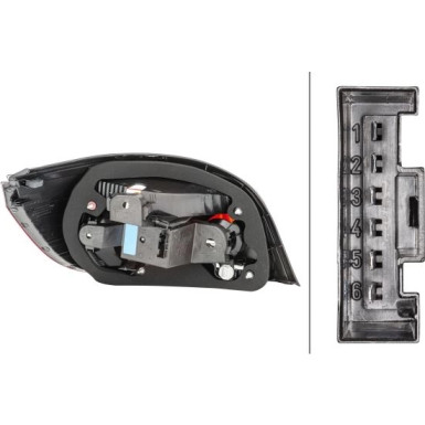 HELLA Heckleuchte 2VP 008 679-121