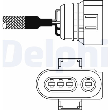 DELPHI Lambdasonde ES10980-12B1 DELPHI Lambdasonde ES10980-12B1