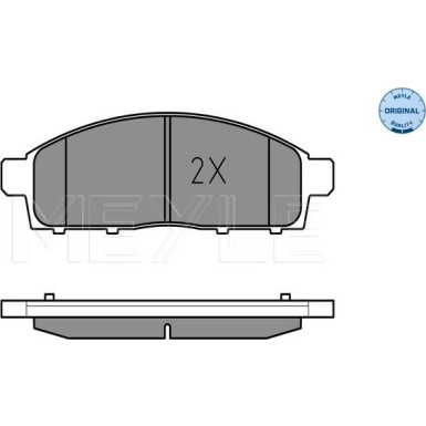 Bremsbelagsatz Mitsubishi P. L200 06- Mit Sensor MEYLE-ORIGINAL: True to OE 025 245 2916/W