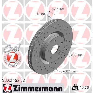 Bremsscheibe VA Sport 530.2462.52 Bremsscheibe VA Sport 530.2462.52
