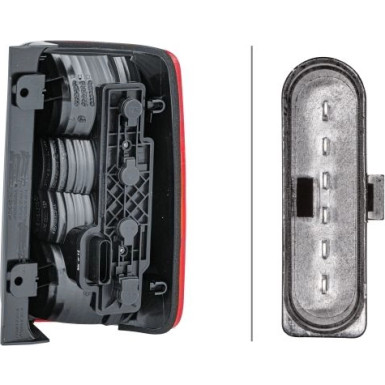 HECKLEUCHTE L 12 V HELLA VW CADDY III 9,10-5,15 2VP 354 999-011