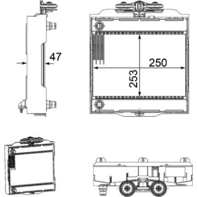 Kühler, Motorkühlung CR 922 000P
