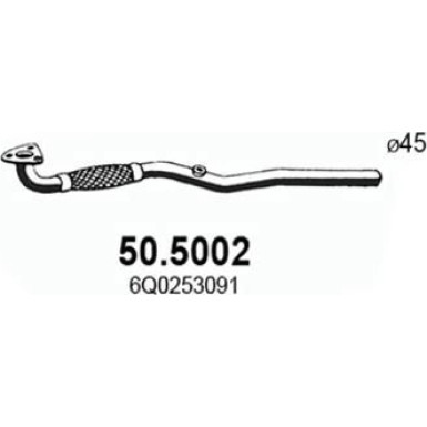 Abgasrohr SEAT,SKODA,VW 99 50.5002