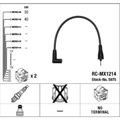 RC-MX1214 NGK - Zündkabelsatz TRABANT 5975