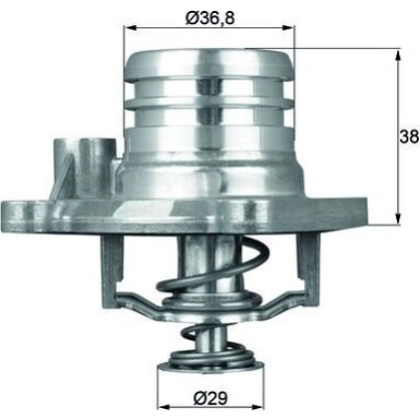 Integralthermostat OPEL Agila 1,0/1,2i 00 BEHR TI 13 92