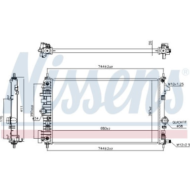 Wasserkühler PKW 630769 Wasserkühler PKW 630769
