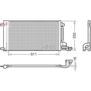 DENSO Klimaanlagenkühler DCN02034 DENSO Klimaanlagenkühler DCN02034