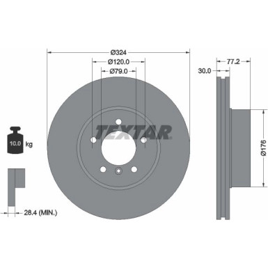 Bremsscheibe Bmw S. 5/6 2.0-3.0 D 03-10 92122605 Bremsscheibe Bmw S. 5/6 2.0-3.0 D 03-10 92122605