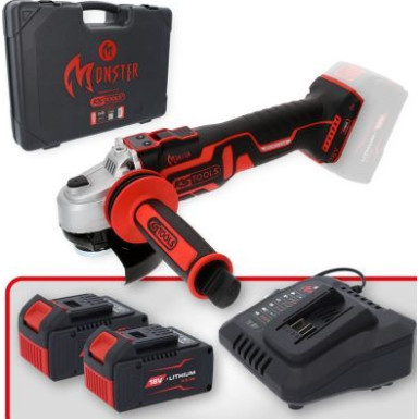 KS TOOLS Set bürstenloser Akku-Winkelschleifer eMONSTER, 4-teilig 515.6200 KS TOOLS Set bürstenloser Akku-Winkelschleifer eMONSTER, 4-teilig 515.6200