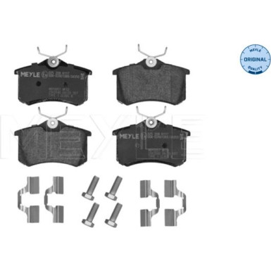 Bremsbelagsatz VW T. Golf/Bora/Passat/A3/A4/A6/Octavia/ 92-12 Gr 17,2 mm 025 2096117