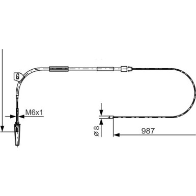 Handbremsseil MERCEDES A-Klasse 1987477962