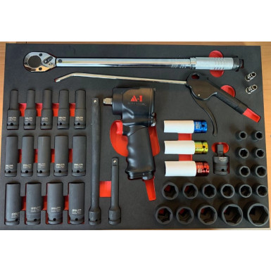 Schlagwerkzeugsatz Im Werkzeugschrankmodul, 42 Stk 94542E