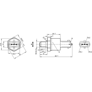 10 616 038 Drucksensor 0 281 002 398 10 616 038 Drucksensor 0 281 002 398