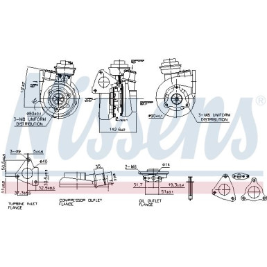 Nissens Turbo NISSAN Patrol,Terrano 92 FACTORY NEW 93229