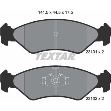 Bremsbelagsatz Ford P. Fiesta -96/96-00/Ka -00 2310101 Bremsbelagsatz Ford P. Fiesta -96/96-00/Ka -00 2310101