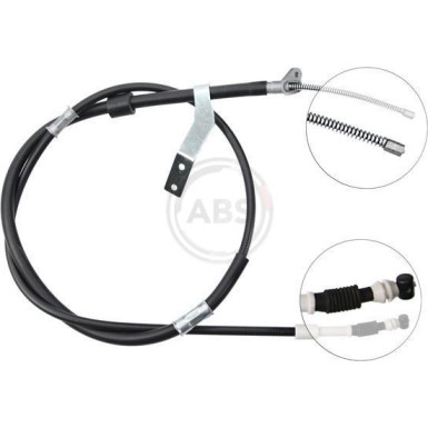 A.B.S. Handbremsseil Seilzug Festellbremse K15348 A.B.S. Handbremsseil Seilzug Festellbremse K15348